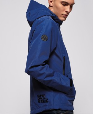 Superdry Hooded Elite SD-Windcheater Férfi Kabát Kék | DGPJQ0972